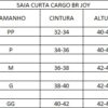 Medidas Saia curta BR joy Saia Curta Cargo BR Joy