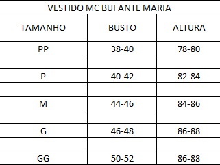 Vestido MC Bufante Maria