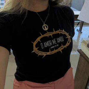 Baby Look Basic O ( Estampa Coroa de Espinhos) Baby Look Basic O (Estampa Coroa de Espinhos)