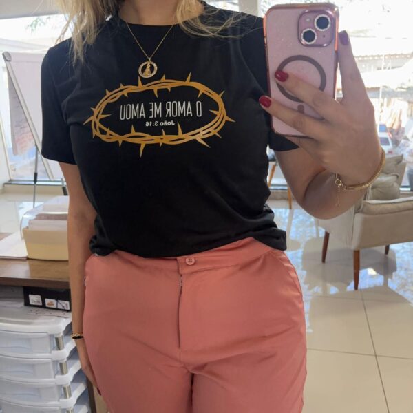 Baby Look Basic O ( Estampa Coroa de Espinhos) Baby Look Basic O (Estampa Coroa de Espinhos)