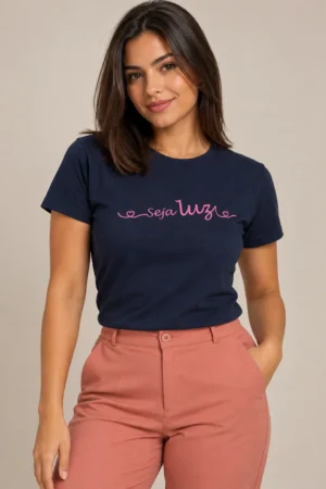 Baby Look Basic (Estampa Seja Luz)